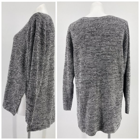 New Torrid Sweater Marled V Neck Tunic Long Sleeve Stretch Size 4 - Picture 3 of 6